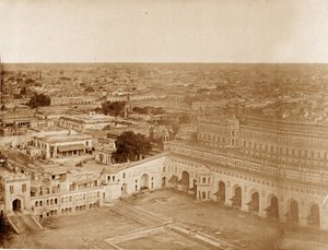 Panorama di MachiBoran, Lucknow da Felice Beato